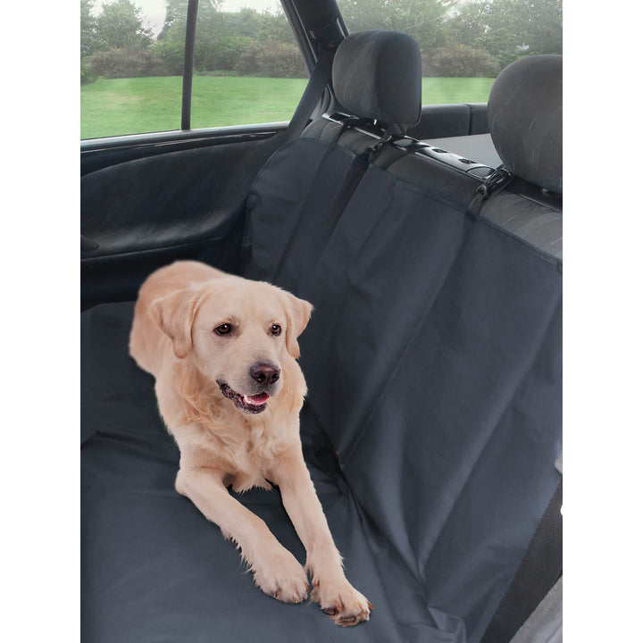 Auto Seat Cover Adjustable Water Resistant Protection Black