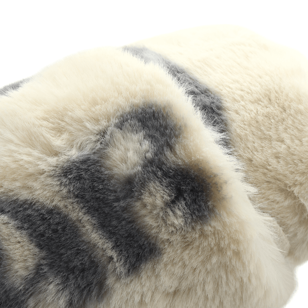 detail shot of fluffy pile texture