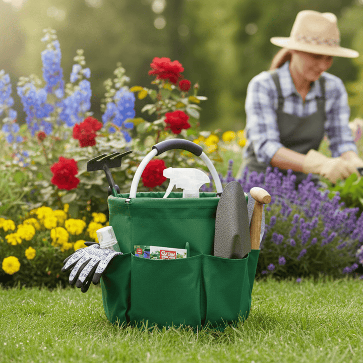 Handy Storage Bag Folding Caddy General Purpose Home Garden Car 28cm