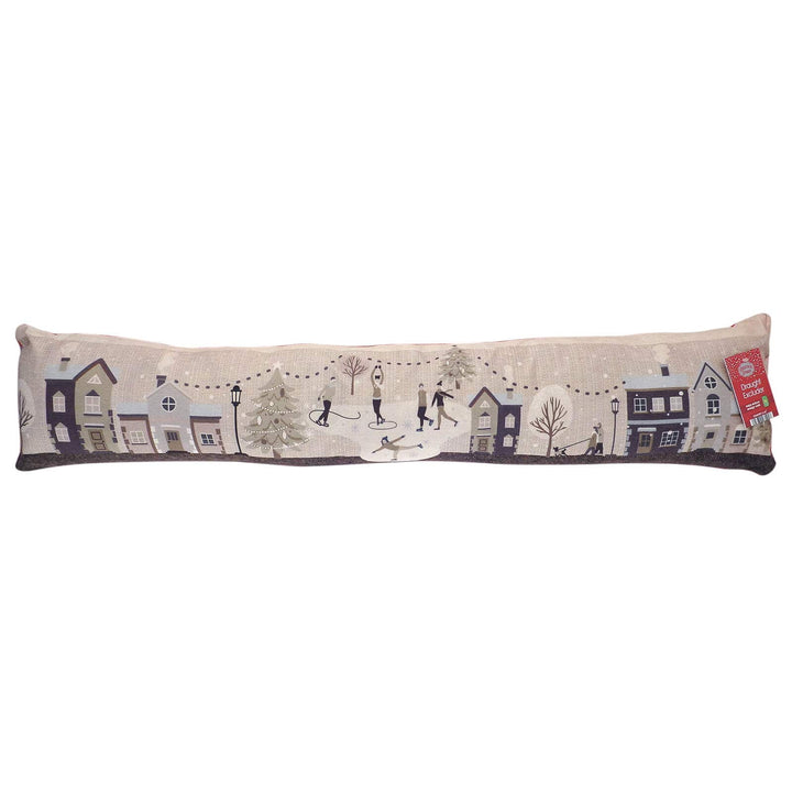 Christmas Design Plush Draught Excluder Home Door Insulation