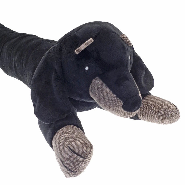 Close up of dachshund novelty animal draught excluder