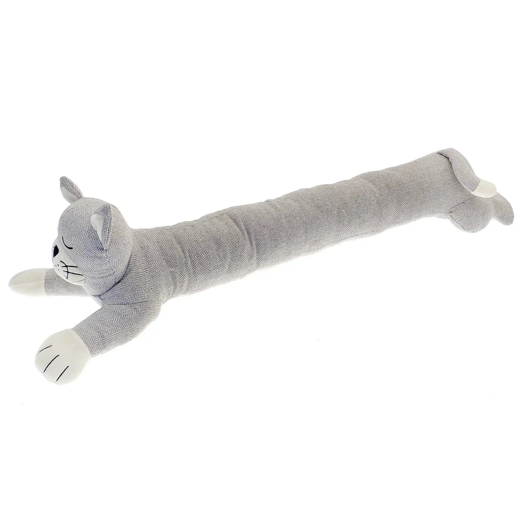 grey cat design novelty draught excluder