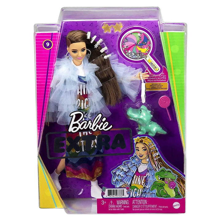 Barbie Extra Fashion Doll With Pet &amp; 15 Styling Accessories 9. Lollipop