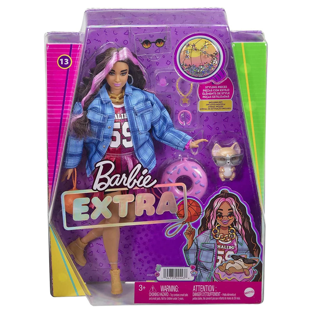 Barbie Extra Fashion Doll With Pet & 15 Styling Accessories 13. Basketball