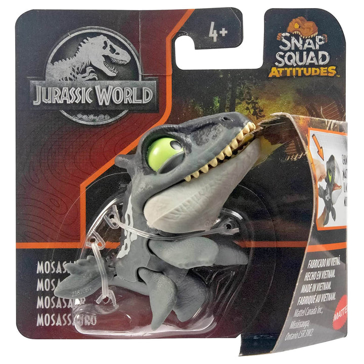 Jurassic World Snap Squad Attitudes Collectible Dinosaur 8cm Mosasaurus