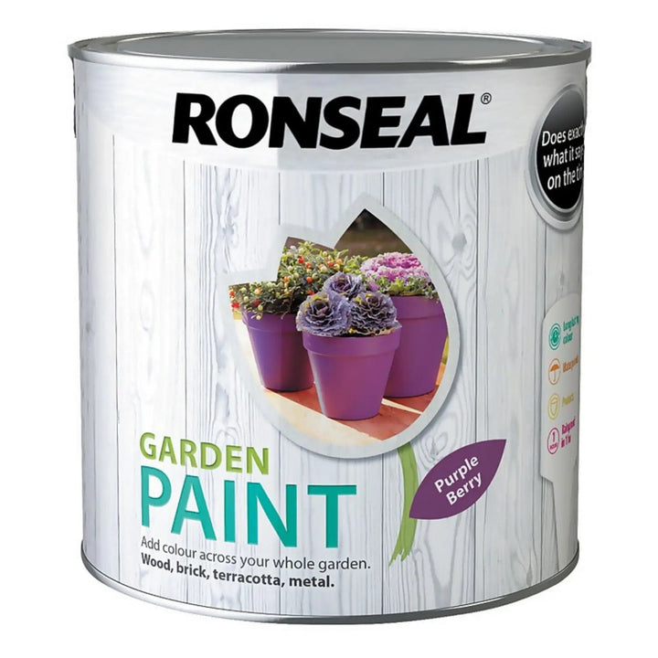 Ronseal Garden Paint Waterproof Exterior Wood Metal Brick Stone