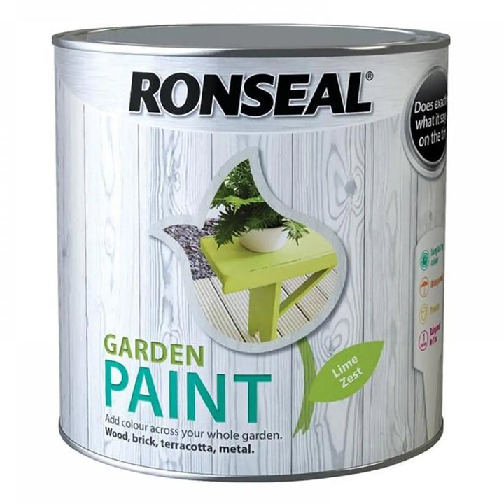 Ronseal Garden Paint Waterproof Exterior Wood Metal Brick Stone