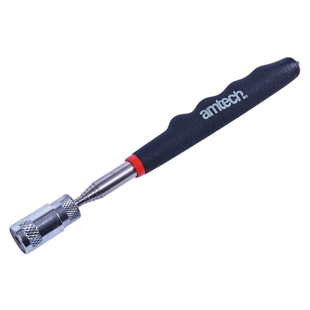 Amtech telescopic pick up tool with magnetic tip and LED light