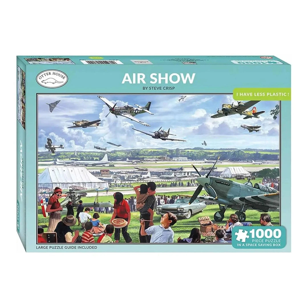 Air Show 1000 piece Otter House jigsaw puzzle in the box