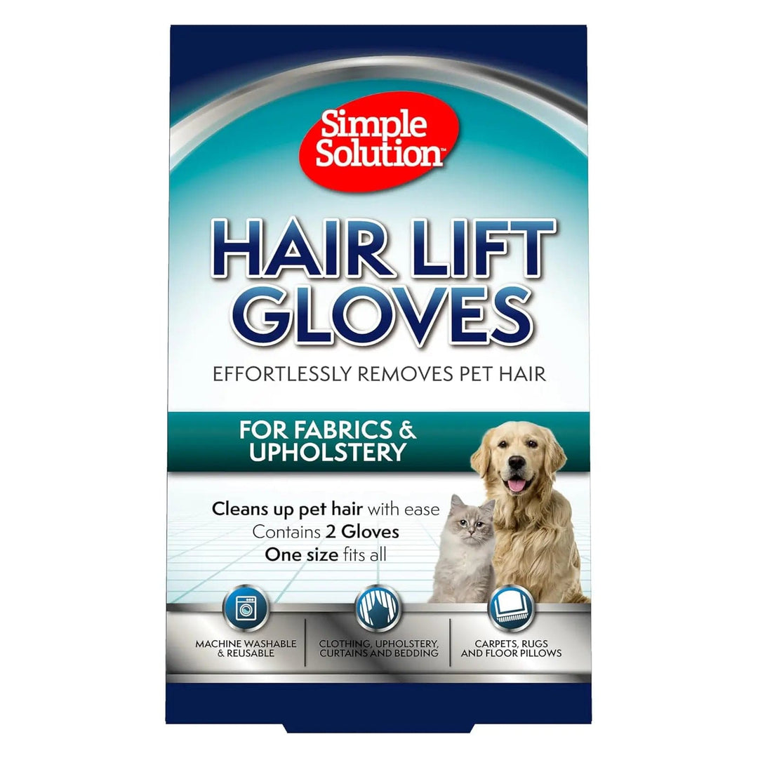 Pack of Hair Lift Gloves for fabrics and upholstery to clean up pet hair