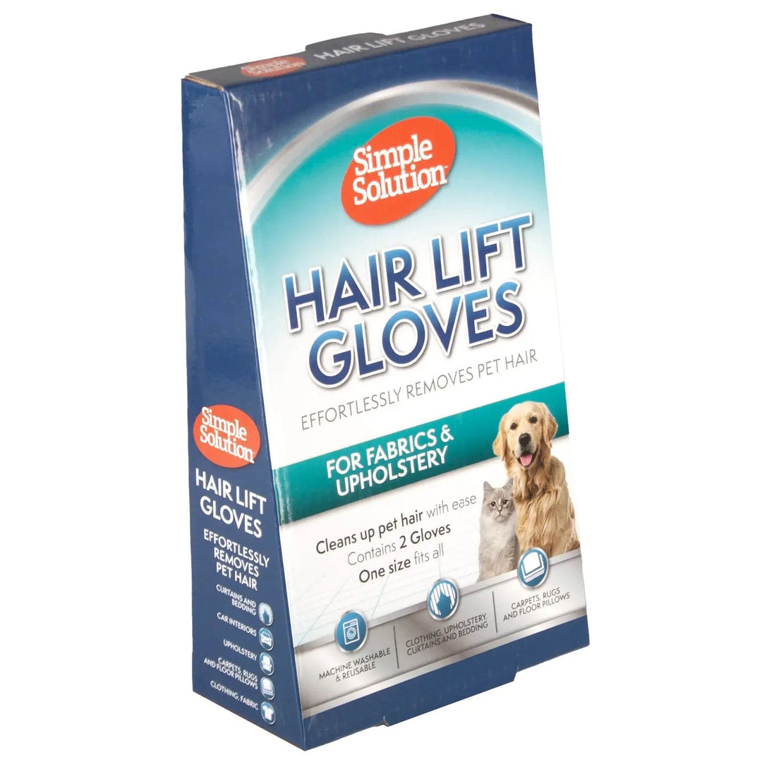 Packaging of Hair Lift Gloves for fabrics and upholstery to clean up pet hair