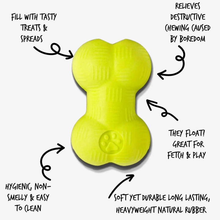 Mighty Pups Soft Teething Toy Mini Foam Bone Shape For Puppies