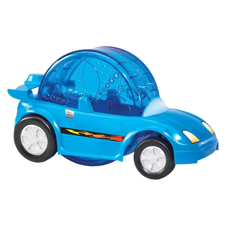 Blue Critter Cruiser Hamster exercise Car with adjustable wheel position