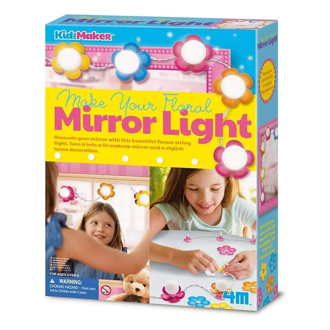 Box packaging of Make your own floral mirror light to decorate your room