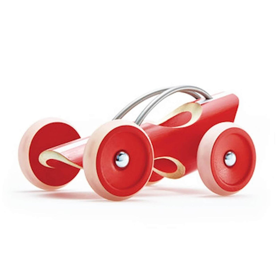 Hape e-Racer Monza Red Toy Car Handcrafted From Bamboo 19cm