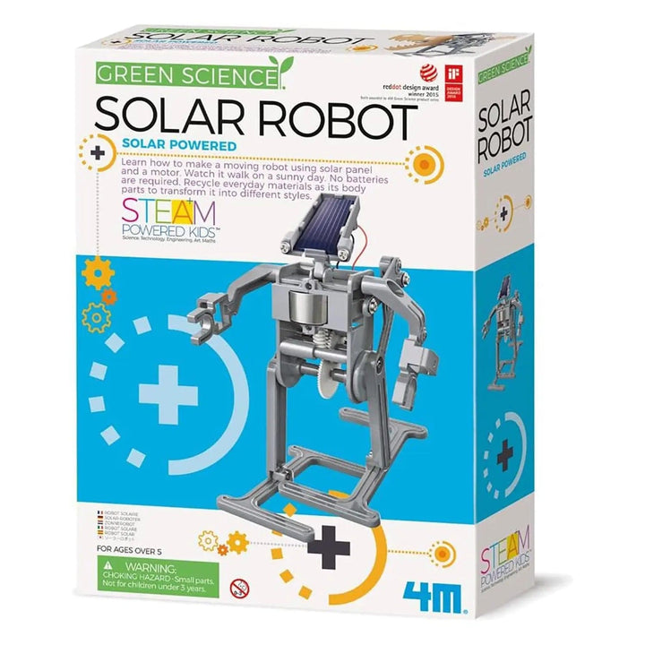 Box packaging of green science solar powered robot construction kit for kids