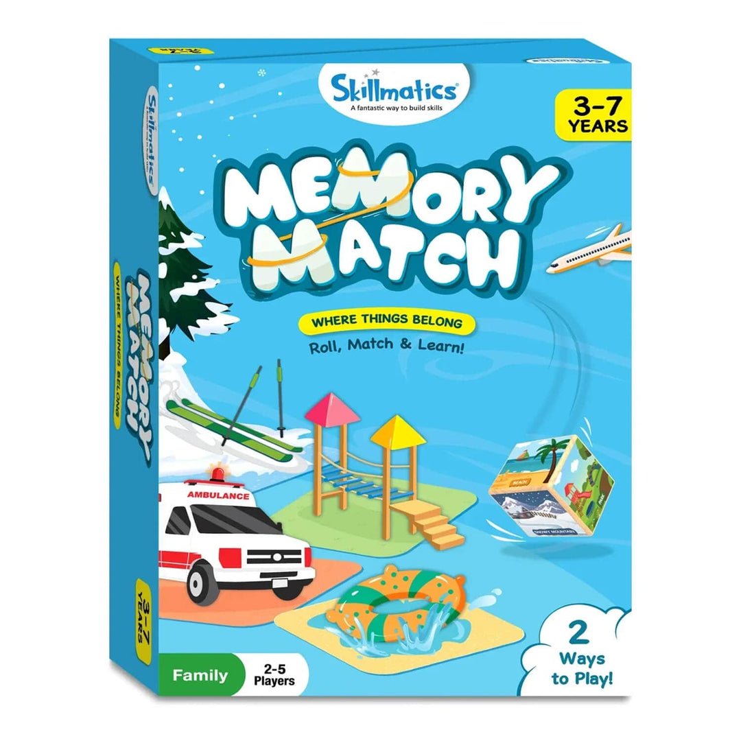 Box for Skillmatics Memory Match game where things belong
