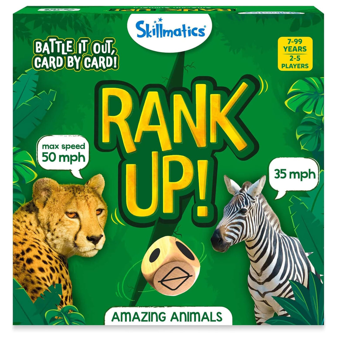 Rank Up amazing animals trumps card game for 2 to 5 players