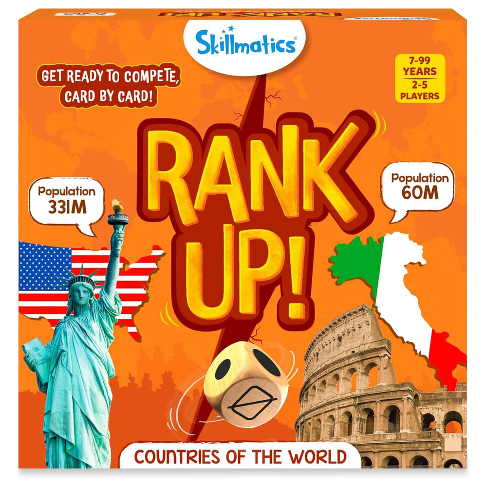 Rank Up Countries of the World trumps card game for 2 to 5 players