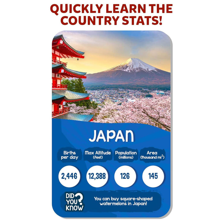 Rank Up Countries of the World Japan card