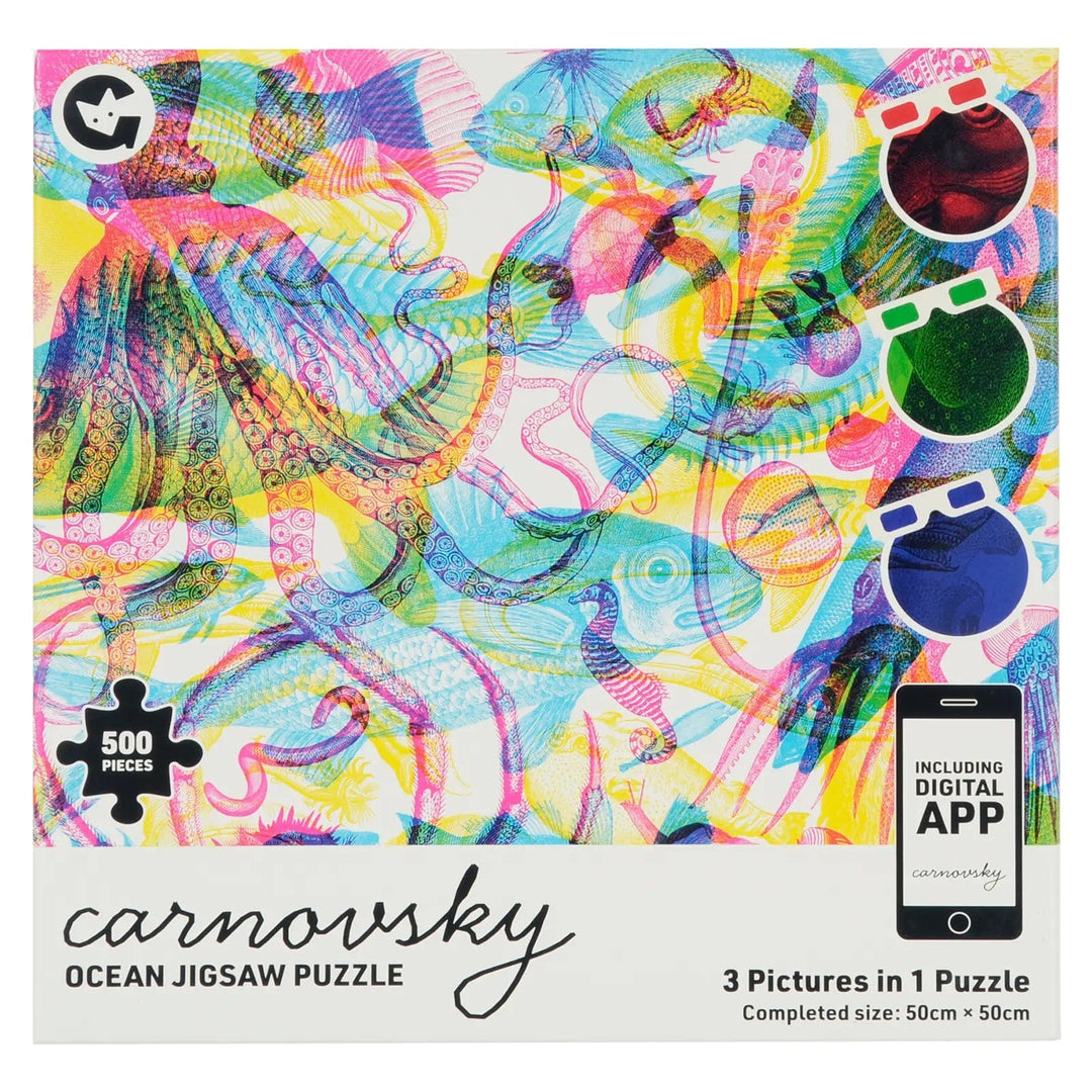 Carnovsky Ocean Jigsaw with 3 picture in one 500 piece puzzle