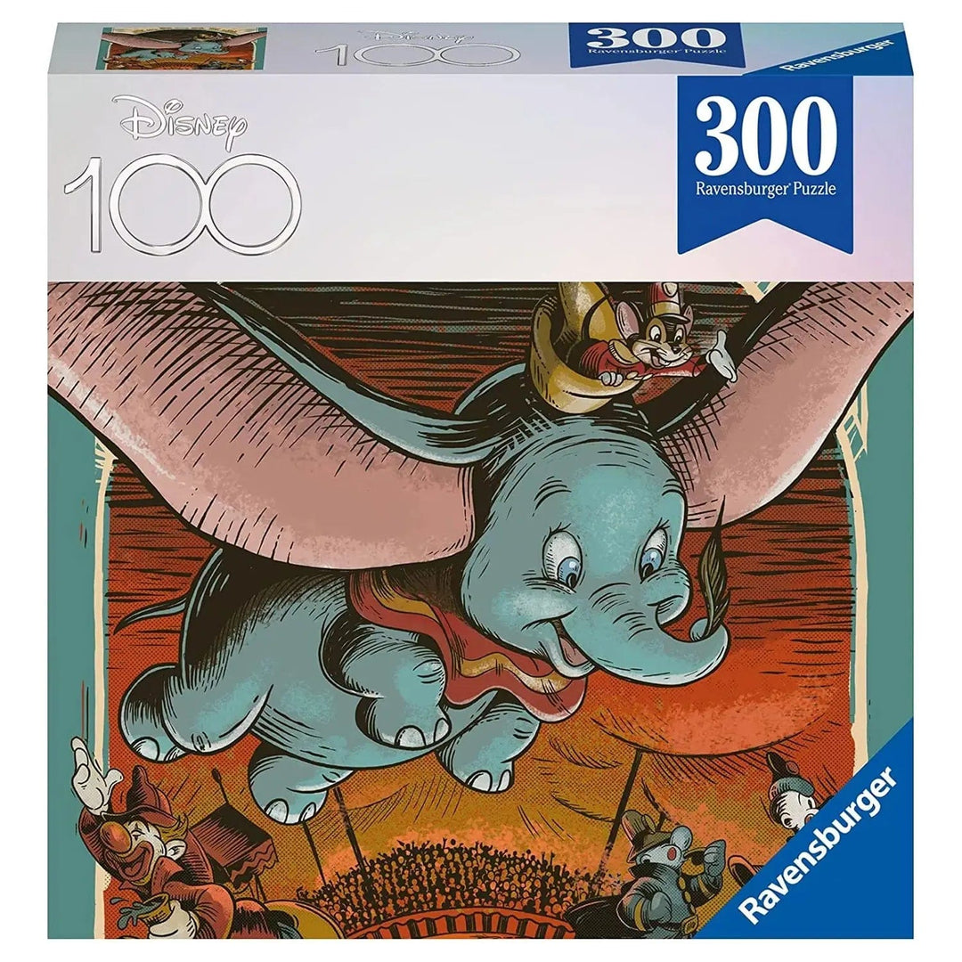 Disney 100 years jigsaw puzzle featuring Dumbo the flying elephant