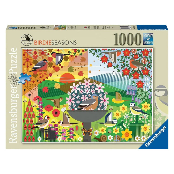 Ravensburger 1000 piece jigsaw puzzle with Birdie Season images