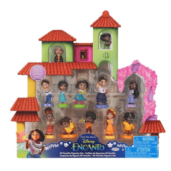 Disney Encanto Mi Familia Figurine Set in Casita themed packaging