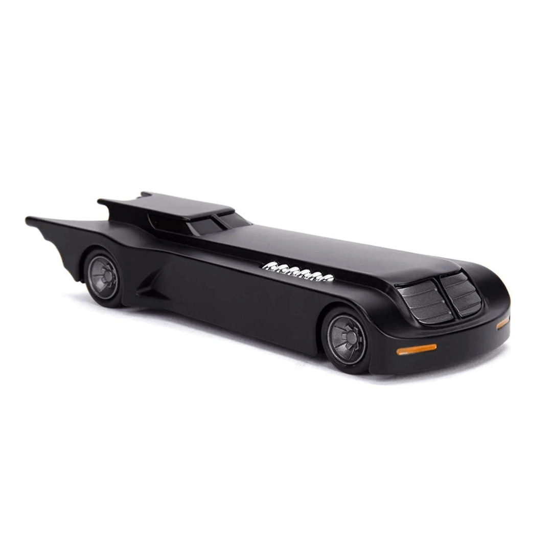 side view of the batmobile with greu wheel trims and orange headlights