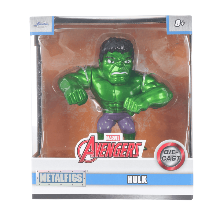 incredible hulk in metalfigs packaging from jada toys &amp; marvel
