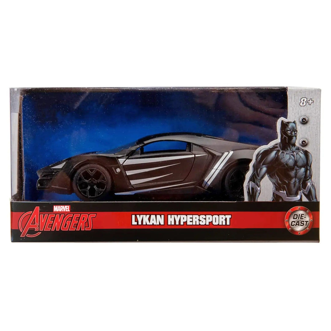 Black Panther's Lykan Hypersport die cast car from the Marvel Avengers