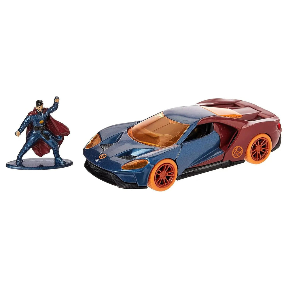 Marvel Avengers Doctor Strange & 2017 Ford GT die cast metal figure and car for collectors