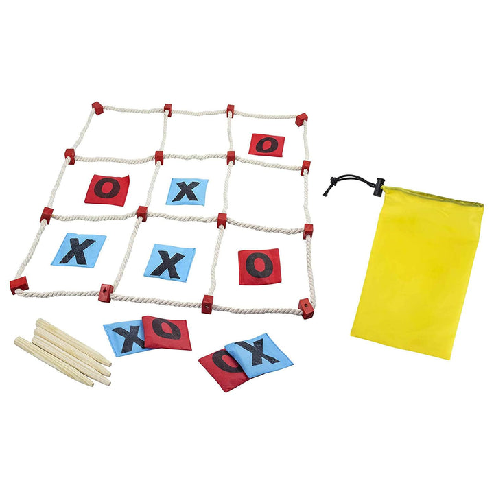 Garden Tic Tac Toe Game Rope Grid Outdoor Noughts & Crosses