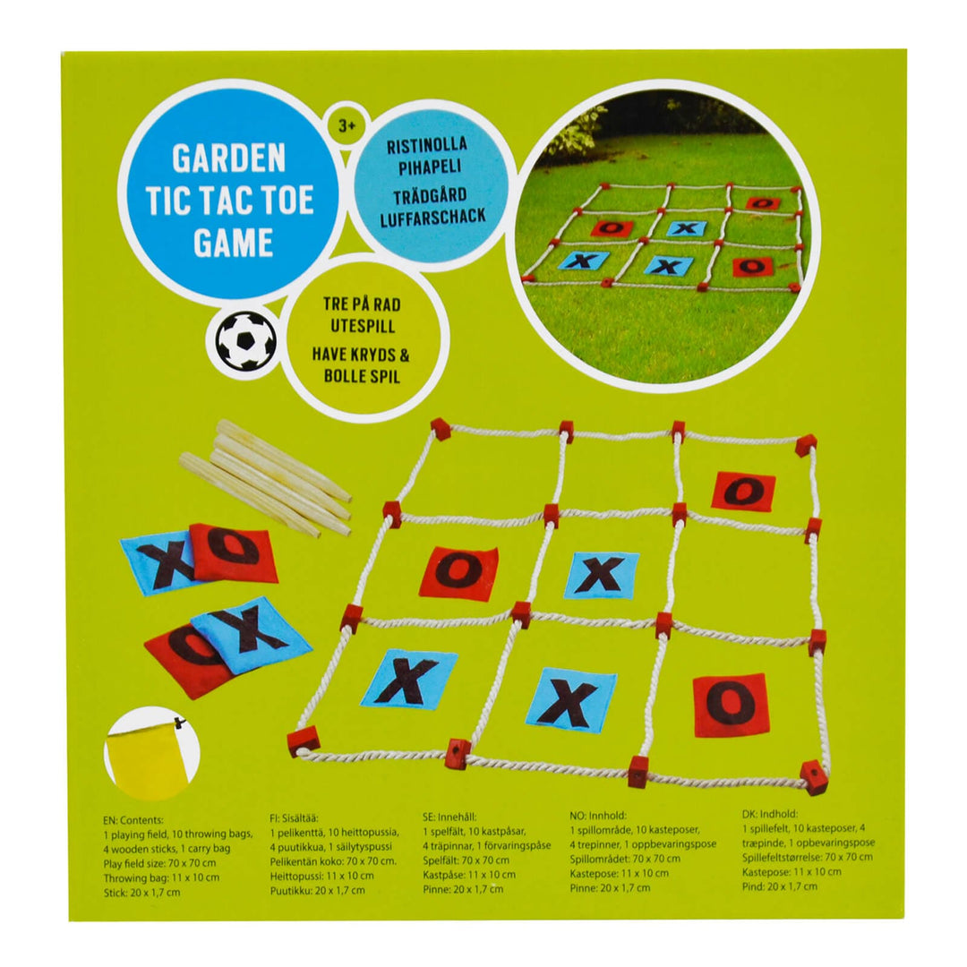 Garden Tic Tac Toe Game Rope Grid Outdoor Noughts & Crosses