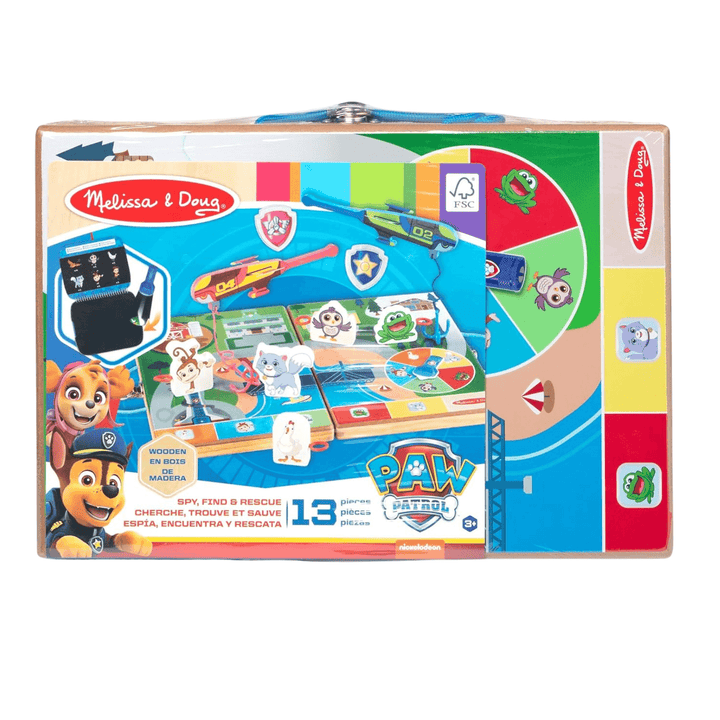 melissa &amp; doug paw patrol spy find and rescue activity board game with 13 pieces total