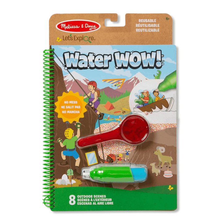 water wow! book from melissa &amp; doug with red magnifying lens and chunky water pen on the front suitable for ages +