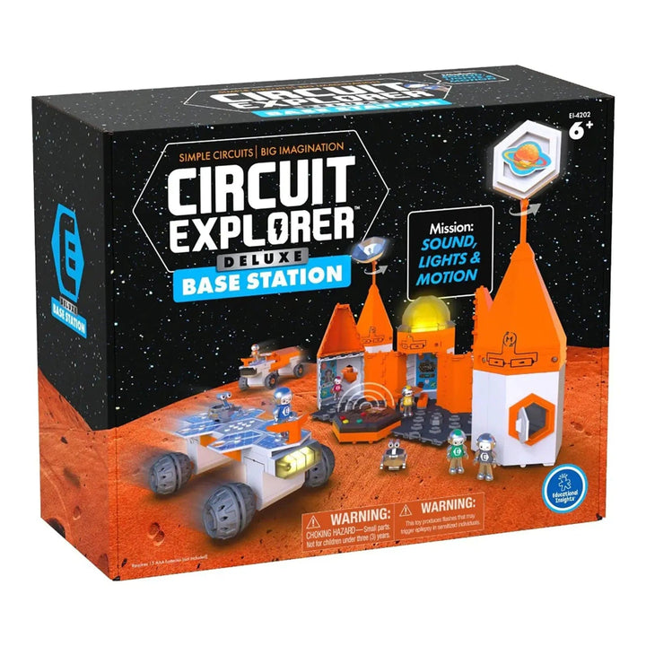 Circuit Explorer Deluxe Base Station in its box with sounds, lights and motion to build