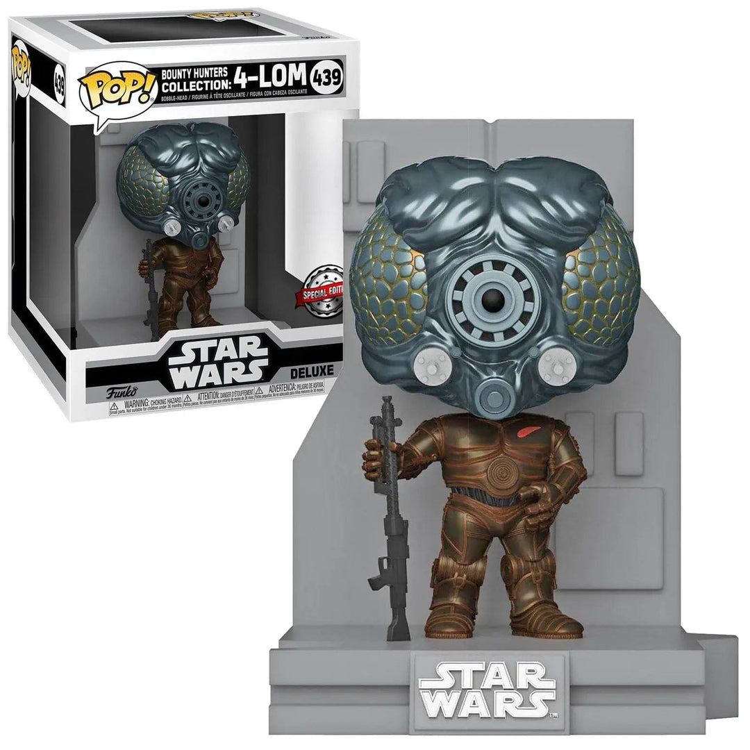 Funko Pop Star Wars 4-LOM Bounty Hunters collection deluxe figure number 439 with stand