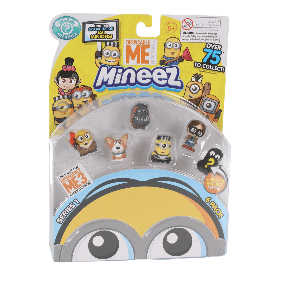 despicable me mineez pack featuring 5 charactes and one hidden mineez