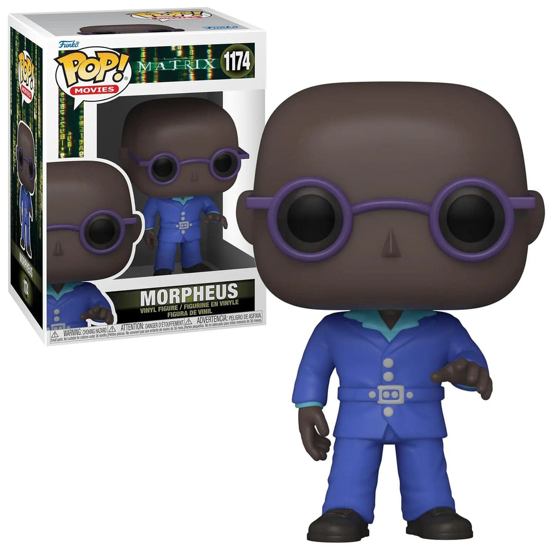 Funko Pop movies Morpheus figure from the Matrix with window display box packaging for collectors