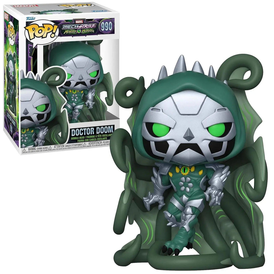 Funko Pop 990 Doctor Doom Mech Strike Monster Hunters figure