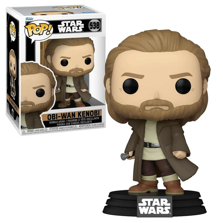 Funko Pop Star Wars Obi-Wan Kenobi vinyl figure with display box