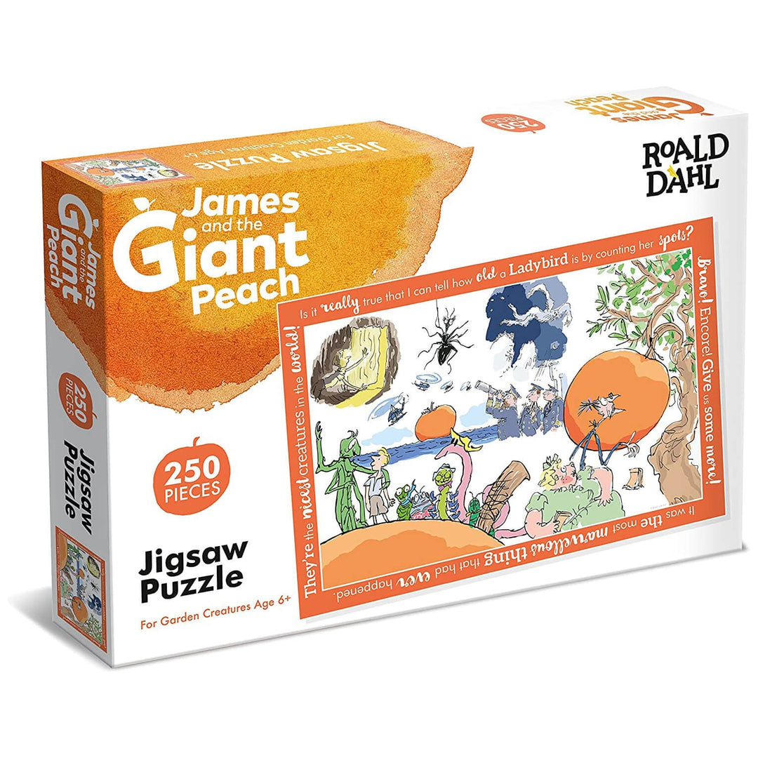 Roald Dahl Stories Jigsaw Puzzle Illustrations Quotes 250 Pieces Giant Peach