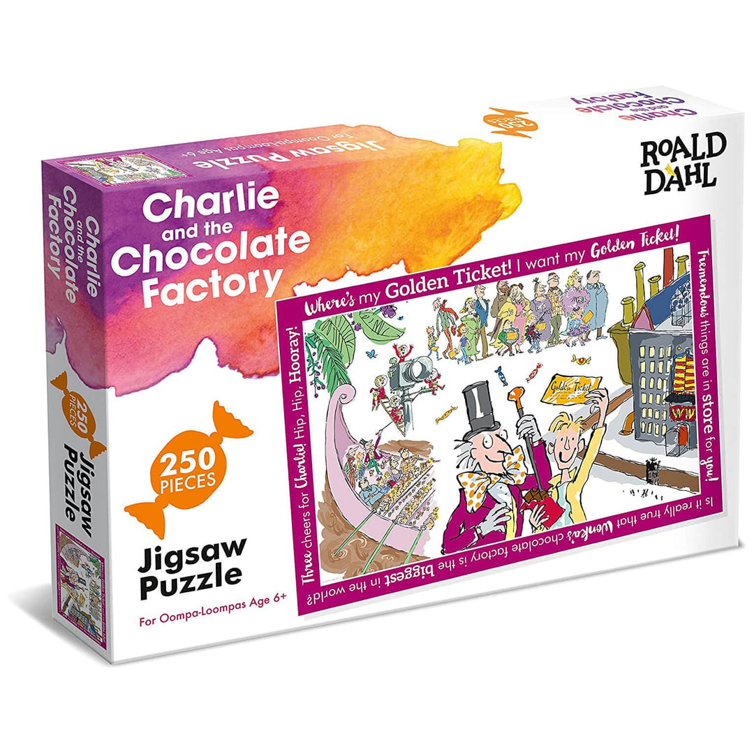 Roald Dahl Stories Jigsaw Puzzle Illustrations Quotes 250 Pieces Chocolate Factory