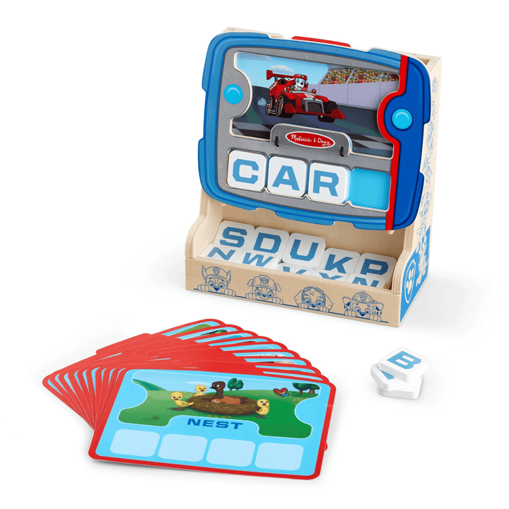 Melissa &amp; Doug Paw Patrol Wooden See &amp; Spell Pup Pad Learn Word Game