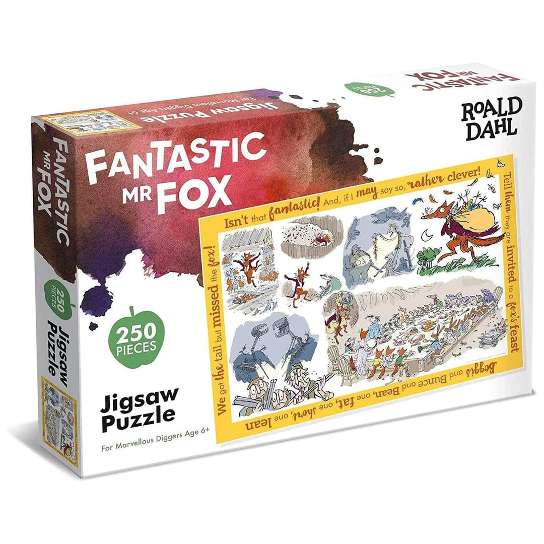 Roald Dahl Stories Jigsaw Puzzle Illustrations Quotes 250 Pieces Mr Fox