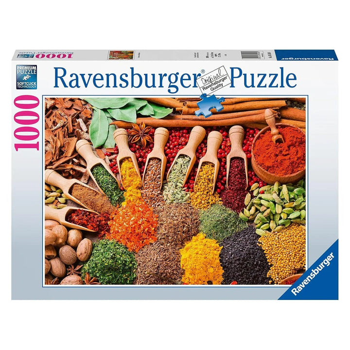 Ravensburger 1000 piece jigsaw puzzle with brightly coloured herbs and spices