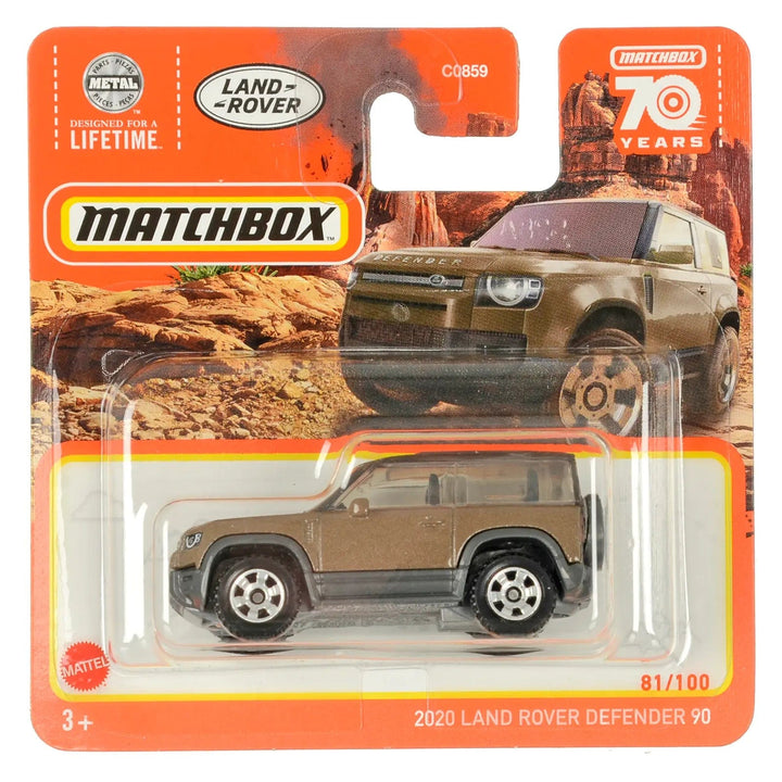 2020 land rover defender 90  die-cast car in Matchbox packing