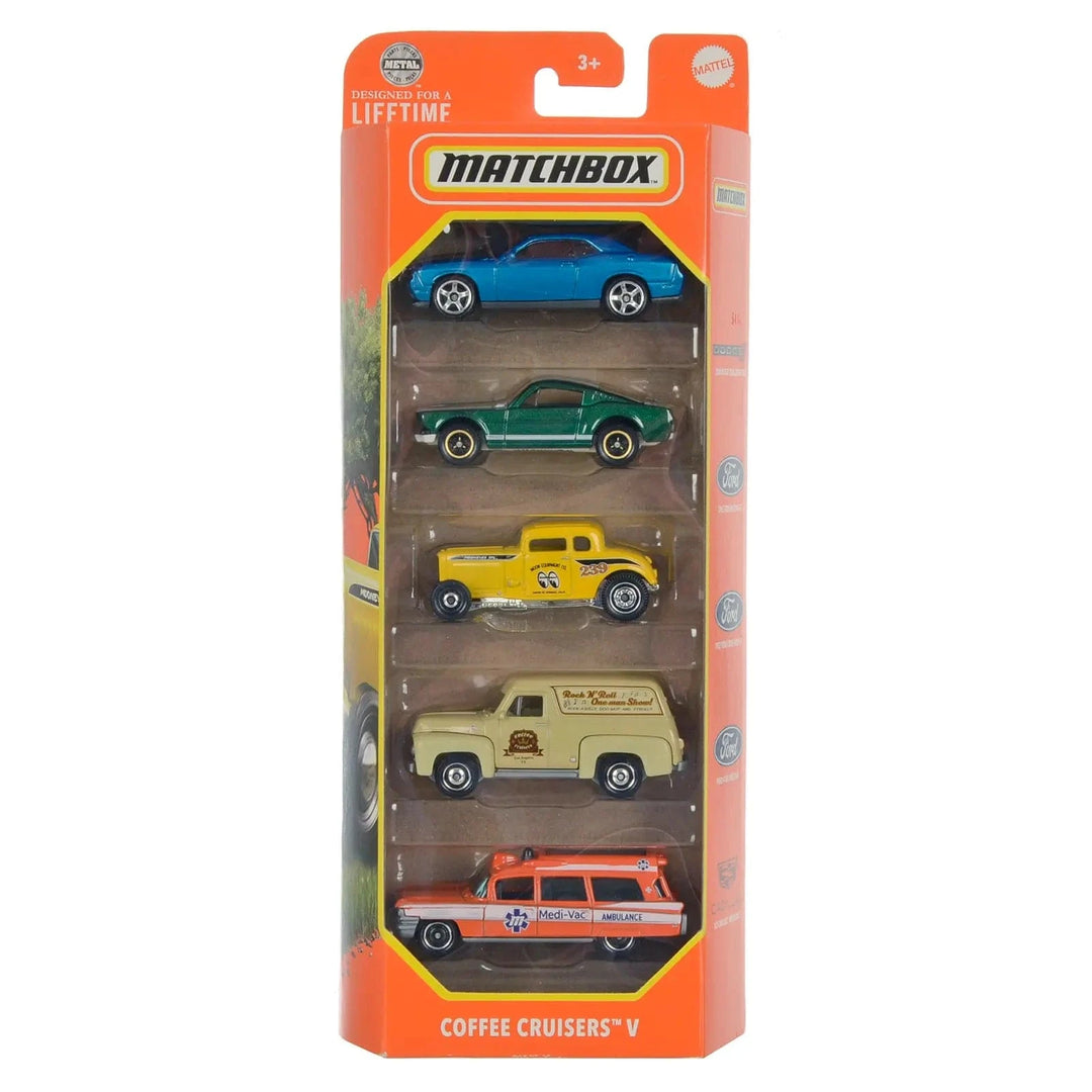 Matchbox Coffee Cruisers V pack of 5 die-cast vehicles