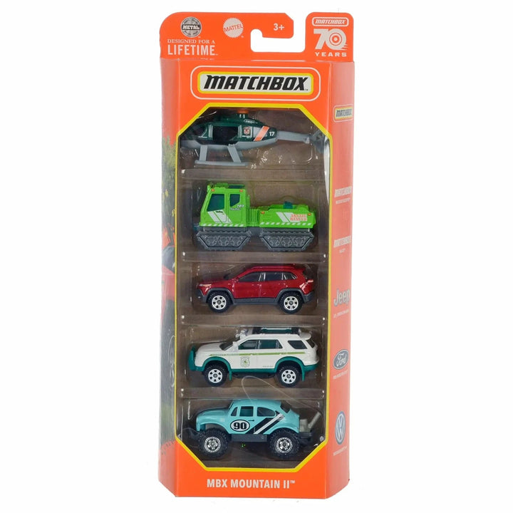 Matchbox Mountain II pack of 5 die-cast vehicles